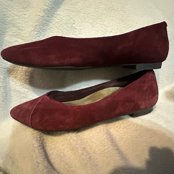 Vionic Deep Red Suede Loafers - Picture 2 of 8